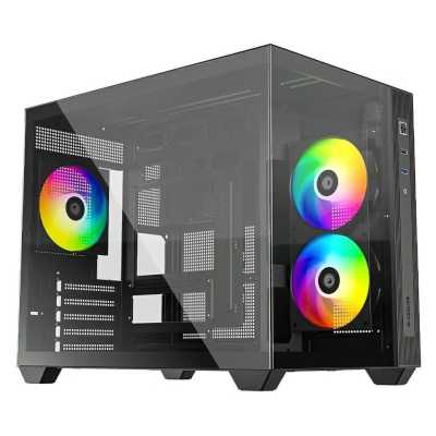 Корпус Case ID-Cooling VIEW 500 Black mATX/ win TG/no fan/ Gen2 Type C/ CPU 162mm/ GPU 407mm/ no PSU