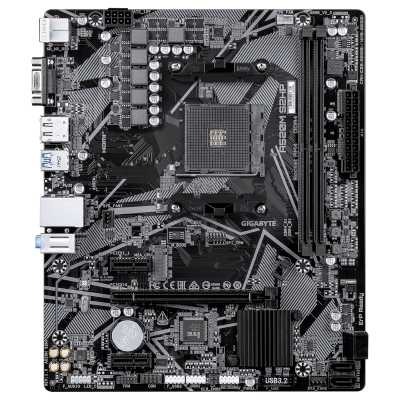 Материнская плата GIGABYTE A520M S2HP, AM4, AMD A520, 2xDDR4, 4xSATA, 1xM.2, 1xPCIe 3.0 x16, DisplayPort, HDMI, D-Sub, 1x1Gb LAN, 3x3.5 мм, 7.1, microATX