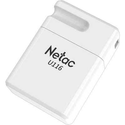 Флеш Диск Netac 16GB U116 NT03U116N-016G-32WH USB3.2 белый