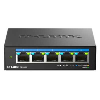 Коммутатор Коммутатор, 5x2.5GBase-T, корпус металл DMS-105 A2A D-LINK