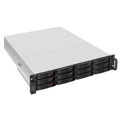 Серверный корпус ExeGate Pro 2U550-HS12 (RM 19", высота 2U, глубина 550, Redundant БП 2x1200W, 12xHotSwap, USB)