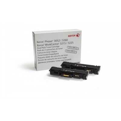 Картридж лазерный Xerox 106R02782 черный, 6000 стр. (упаковка 2шт х 3000 стр.), для Phaser 3052/3260/WC 3215/25 (channels)