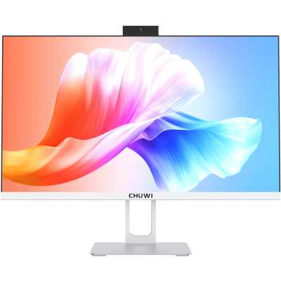 Моноблок Chuwi Unitech 24 23.8"(1920x1080 IPS (100Hz)) AMD Ryzen 5 6600H(3.3Ghz) 16384Mb 512PCISSDGb Int:AMD Radeon 660M Cam BT WiFi war 1y 4.15kg White+Silver Win11Pro CWI702R5P