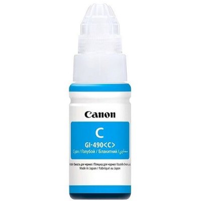 Чернила Canon GI-490C 0664C001 голубой (70 мл) для Canon Pixma G1400/2400/3400