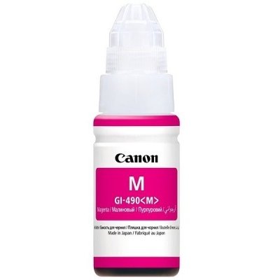 Чернила Canon GI-490M 0665C001 пурпурный для Canon Pixma G1400/2400/3400 (70мл)