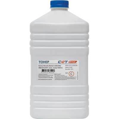Тонер CET CE28-C голубой (бутылка 500гр.) для Konica Minolta Bizhub C258/308/368/227i/257i