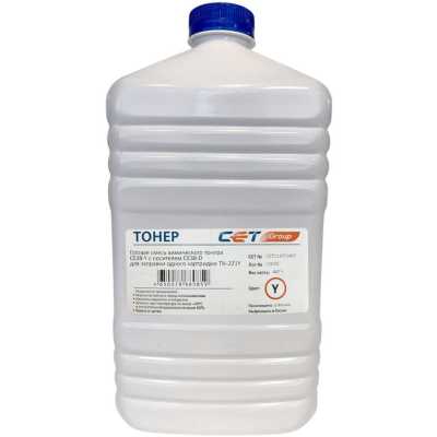 Тонер CET CE38-Y желтый бутылка 467гр. для принтера KONICA MINOLTA Bizhub C227/287