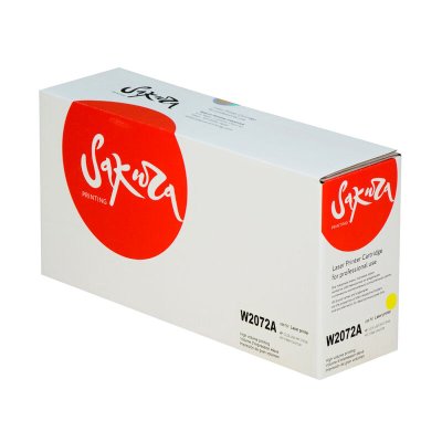 Картридж Sakura W2072A для HP, желтый, 700 к.