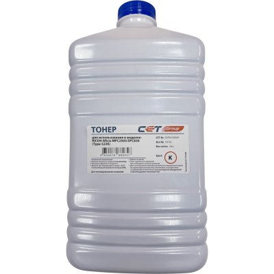 Тонер CET Type 523 OSP0523K500 черный бутылка 500гр. для принтера Ricon Aficio MPC2503/SPC830
