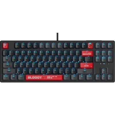 Клавиатура A4Tech Bloody AT87 Renegade проводная USB черный/зеленый