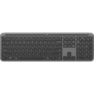 Клавиатура Logitech K950 черный USB беспроводная BT/Radio slim (920-012434)