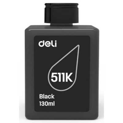 Чернила водорастворимые Deli 511K-EA1 черный 130 мл
