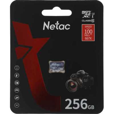Флеш карта microSDXC 256GB Netac P500 Ultra w/o adapter
