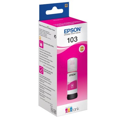 Чернила Epson 103M C13T00S34A пурпурный (65 мл) для Epson L3100/3110/3150