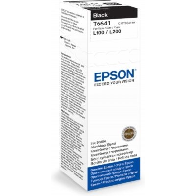 Чернила Epson L100/110/200/210/300/355/550/555 (O) C13T66414A, black, 70ml
