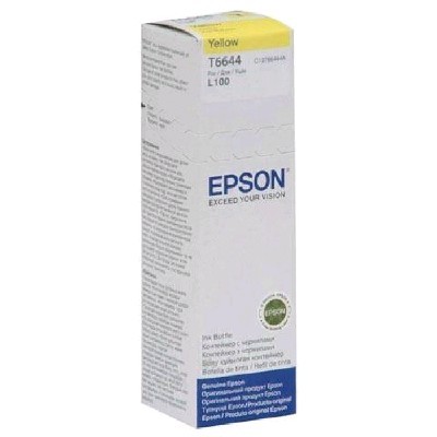 Чернила Epson L100/110/200/210/300/355/550/555 (O) C13T66444A, yellow, 70ml