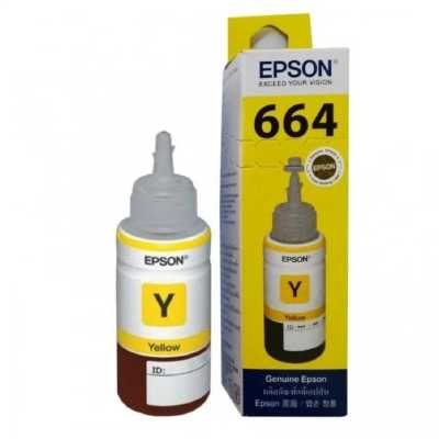 Чернила оригинальные C13T664498 (664 Y) для Epson, желтый, 6500 к., 70 мл.