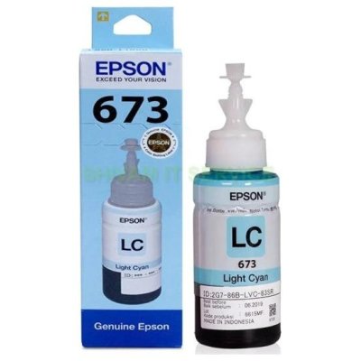 Чернила Epson 673 C13T673598 (аналог C13T67354A) светло-голубой 70мл для Epson L800/L810/L850/L1800