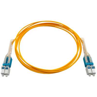 Патч-корд Lanmaster LAN-2LC-2LC/SU/SL-5.0 2x9/125 OS2 LC дуплекс-LC дуплекс 5м LSZH