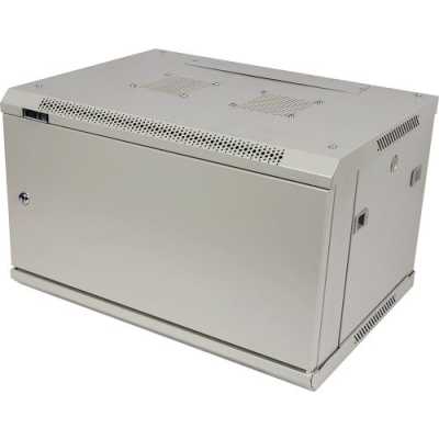 Шкаф коммутационный Lanmaster (TWT-CBWPM-27U-6X8-GY) настенный 27U 600x800мм пер.дв.металл задн.дв.спл.стал.лист 2 бок.пан. 60кг серый 700мм 56кг 1302мм IP20 металл