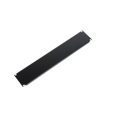 Фальшпанель в шкаф 19" 2U, черный (ФП-2-9005)