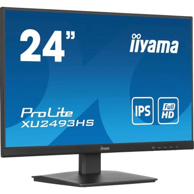 Монитор 23.8" Iiyama ProLite XU2493HS-B6 IPS 1920x1080, 100 Гц, 0.5 мс, 250 кд/м2, 1хHDMI, 1хDP, выход на наушники, черный