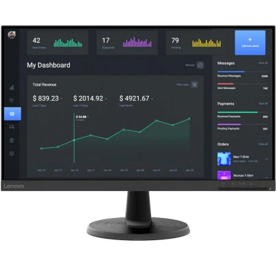 Монитор 23.8" Lenovo ThinkVision C24-40 VA 1920x1080, 75 Гц, 4 мс, 16:9, 250 кд/м2, 1xHDMI, 1xVGA, 1x3.5 мм, черный
