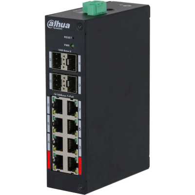 Коммутатор Dahua DH-HS4412-8ET-96, 8×100 Мбит/с + 4×1 Гбит/с SFP, управляемый