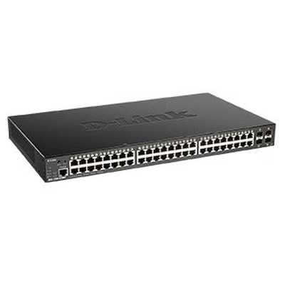 Коммутатор D-Link DGS-1250-52XMP/RU/A1A, 48×1 Гбит/с + 4×10 Гбит/с SFP+, управляемый