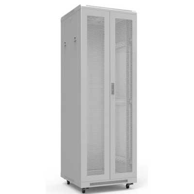 Шкаф серверный NTSS Премиум (NTSS-R42U80100PD/PDD) напольный 42U 800x1000мм пер.дв.перфор. задн.дв.перфор.2-хст. 900кг серый IP20 сталь