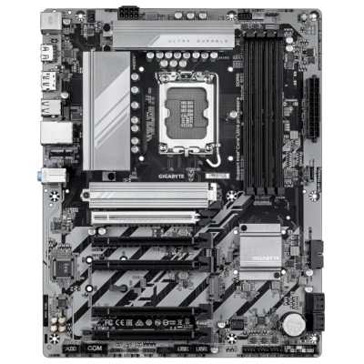 Материнская плата Gigabyte B860 DS3H, LGA1851, Intel B860, 4xDDR5, 4xSATA, 2xM.2, 1xPCIe 5.0 x16, 4xPCIe 4.0 x16, 1xHDMI, 1xDisplayPort, 1x 2.5Gb LAN, 1xUSB 3.2 Gen 2x2 Type-C, 1xUSB 3.2 Gen 2, 4xUSB 2.0, 3x3.5 мм, 7.1, ATX