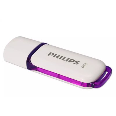 Флешка USB 64Gb PHILIPS SNOW2.0 64Gb, USB 2.0
