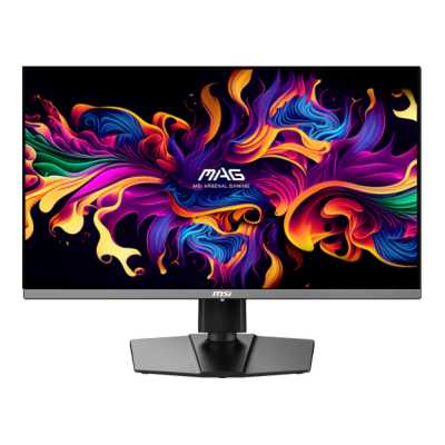 Монитор 26.5" MSI MAG 272QP QD-OLED X24 QD OLED 2560x1440, 240 Гц, 0.03 мс, 16:9, 250 кд/м², HDMI 2.1 (x2), DisplayPort 1.4a, USB-C (15 Вт), PIP, Adaptive-Sync, антибликовое матовое покрытие, регулировка по высоте, поворот и наклон экрана, портретный режи