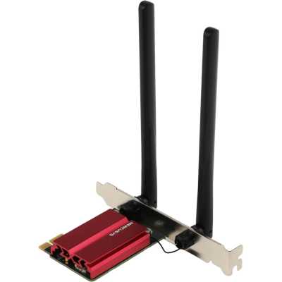 Сетевой адаптер Mercusys MA86XE Трехдиапазонный адаптер PCI Express с поддержкой Bluetooth и Wi-Fi 6E AXE5400