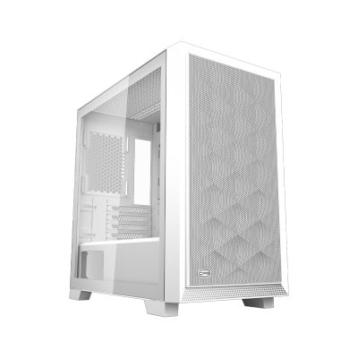 Компьютерный корпус без блока питания PCCooler C3D310 WH, Mini-Tower, TG, Mesh, no fans, 2xUSB-A 3.0, mATX, mITX White