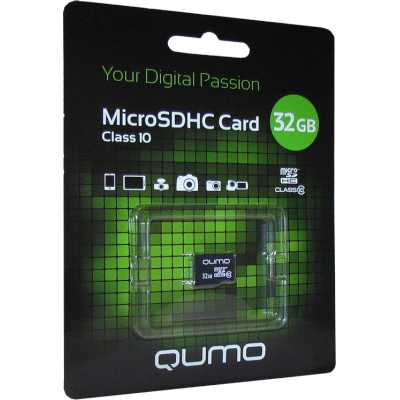 Флеш карта MicroSDHC 32Gb QUMO Class 10 UHS I no adp
