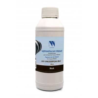 Чернила NVPrint пигментные NV-INK500PGM-BkC для аппаратов Canon PIXMA G5040, G6040, G2040, G7040, G1420, G2420, G3420, G2460, G3460, G3400, G4400, G2400, G1400, G3410, G4410, G2410, G1410, G3411, G1411, G1416; MAXIFY GX6040, GX7040 (500мл) черный