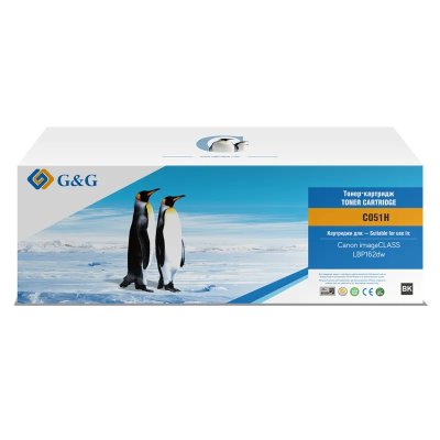 Картридж лазерный G&G GG-C051H черный (1700стр.) для Canon LBP 162dw/MF 264dw/267dw/269dw