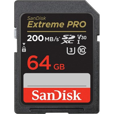 Флеш карта SanDisk Extreme PRO 64GB SDXC Memory Card 200MB/s