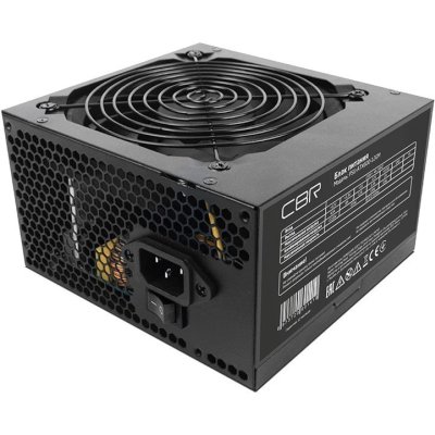 Блок Питания CBR PSU-ATX600-12GM, 600Вт, 80 PLUS Bronze, 120мм, черный