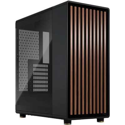 Корпус FRACTAL DESIGN North Charcoal Black TG Dark FD-C-NOR1C-02 без БП боковая панель из закалённого стекла 2*USB 3.0 USB Type-C