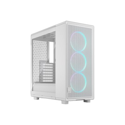 Корпус ПК без блока питания/Case Fractal Design Epoch TG RGB Clear Tint, Midi-Tower, 3x120mm ARGB, 2xUSB-A 3.2 + 1xUSB 3.2 Type-C ATX, mATX, mITX, White