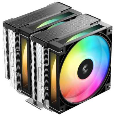 Устройство охлаждения(кулер) Deepcool AG620 G2 ARGB Soc-AM5/AM4/1200/1700/1851 серебристый/черный 4-pin 30.93dB Al+Cu 270W 1046gr Ret (R-AG620-BKAMMG2-G)