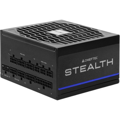 Блок питания Chieftec Stealth SPX-1000-FC (ATX 3.1, 1000W, 80 PLUS PLATINUM, Active PFC, 135mm fan, Gen5 PCIe, Full Cable Management) Retail