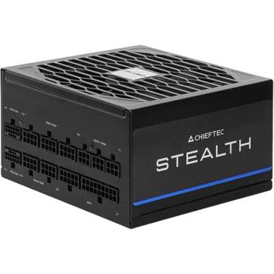 Блок питания Chieftec Stealth SPX-1200-FC (ATX 3.1, 1200W, 80 PLUS PLATINUM, Active PFC, 135mm fan, Gen5 PCIe, Full Cable Management) Retail