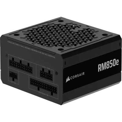 Блоки питания/ Power Supply Corsair RM850e, Model RPS0216, 850W 80+ Gold (ATX, 3.1, PCIe 5.1, Full modular, 1x24(20+4)pin, 2xEPS/ATX 12V 8-pin (4+4), 1x12V-2x6(12+4)pin, 2x12V-2x6 to Dual 8-Pin(6+2), 1xPCIe 8-Pin(6+2), 4xSATA (4 Straight SATA), 4xSATA / P