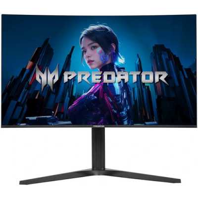 Монитор 31.5" Acer Predator X32Xbmiipphuzx QD-OLED 3840x2160, 240 Гц, 0.03 мс, 16:9, 1000 кд/м², 2xHDMI, DisplayPort, USB Type-C, изогнутый экран, Flicker Free, Low Blue Light, черный