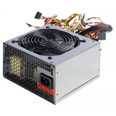 Блок питания ATX EXEGATE 500PPX EX221641RUS 500W RTL, black, APFC, 14cm, 24p+(4+4)p PCI-E,4*IDE,5*SATA, FDD