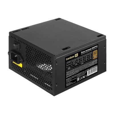 Блок питания ExeGate 600PPH RTL (EX280578RUS), 600Вт, 80 PLUS Bronze, 120мм, черный