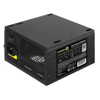Блок питания. ExeGate. 500PPH-LT-OEM (EX282040RUS-OEM), 500Вт. 80 PLUS, 120мм, черный